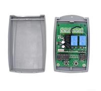 433.92Mhz 2-Channel Secure Télécommande Commutateur Récepteur Moteur 12-24V pour Moteur, Lumière, Porte de Portail, Contrôleur sans Fil DIY