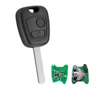 433 MHz 2 boutons 107 clés Toyota Aygo avec puce ID46 pour Citroën C1 C2 C3 C4 C5 Berlingo Xsara Picasso Key Peugeot 107 1007 207 407 206 306 406 806 Clé VA2 lame