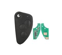 433 MHz ID48 Chip Remote Car Key Combo Flip Fob 2/3 boutons SIP22 Lame compatible avec Alfa Romeo 147 156 166 GT 159 1999-2008 (couleur : 3 boutons-01, taille : 3 boutons)