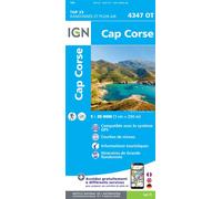 IGN Cap Corse - Carte topographique Taille unique