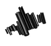 435 pièces Ensemble de goupilles cylindriques élastiques goupilles Fendues cylindriques en Acier au Carbone Creux goupille de positionnement Kit d'assortiment goupille à Ressort Fendue