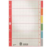 [43500085-10] LEITZ Lot de 10 Intercalaires en carton A4 6 onglets couleur 4 ...