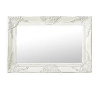 436HOMMIE Miroir Mural Salon,Chambre Design Vintage - Miroir Salon Magnifique style baroque 60x40 cm Blanc FR 60 x 40 cm Meuble Prof