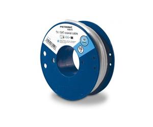 438210 Câble TV coaxial bobine 19 VATC 10 m - blanc