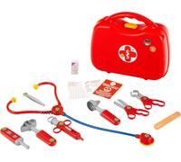 4383 Mallette médecin Avec 14 accessoires dont stéthoscope, thermomètre, seringue Et une poignée pratique. Dimensions: 28 cm x 9,5 cm x 22 cm Jouet pour enfants à partir de 3 ans
