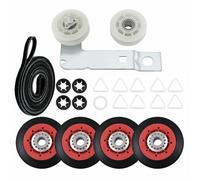 4392067 Kit de réparation de sèche-linge, poulie de renvoi de moteur avec courroie, rouleau de tambour compatible avec les séchoirs Maytag, Kenmore, Whirlpool