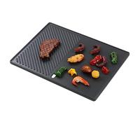43CM X 32CM Plaque de cuisson barbecue universelle en fonte émaillée, pour Landmann EMAILLEE Triton 13190, Triton 3 et 4 Bruleurs, Enders Boston 4, Enders Monroe Pro 4, accessoire plancha, 1Pack