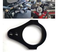 43mm CNC Aluminum Motorcycle Fork Tube Brackets Steering Damper Frame Mounting Clamp Foot Fixer Hardware Parts Stabilizer Universal(Modification)