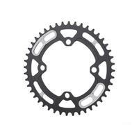 44-52T Plateau de pédalier simple en alliage d'aluminium 104BCD pour vélo de route et VTT, noir (48T)