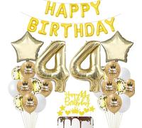 44 ans Anniversaire Femme Déco Ballon 44 ans Anniversaire Décoration Or 44 ans Fête Décoration Champagne Or 44 Anniversaire ballon Homme Femme Décoration Anniversaire 44 ans Ballon 44 ans Or