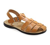 44 beige Emmanuela Sandales grecques antiques confortables pour hommes, sandales en cuir semi-semées rembourrées, chaussures d'été réglables de haute qualité avec boucle