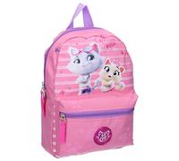 44 Chats Sac à Dos pour Enfants - Lampo et Pilou - Rose