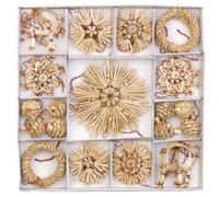 44 décorations de Noël en paille Infactory