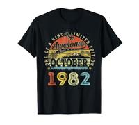 44 Édition limitée 1982 One of a Kind October 44th Birthday T-Shirt