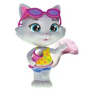 44 Gatos 44 Chats-44 Cats Figure articulée Milady Série Musique et Fonction d'enregistrement-Queue doux-20cm, Multicolore (Smoby 180125)
