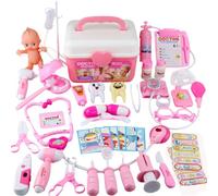 44 Pcs/Set Filles Jeu De Rôle Jeu De Médecin Médecine Simulation Dentiste Semblant Jouet