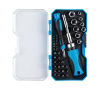 44-Piece Ratchet Screwdriver & Socket Set - Magnetic Driver Tool Kit