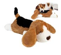 44 x 15 cm Jouet apaisant pour chien, jouet en peluche avec battement de cœur, battement de cœur, jouet pour chiot pour la société, calme, stimulation, relaxation, ennui, soulagement des dents