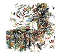 4400 pièces 9mm couleur aléatoire longue doublure argenté graines de verre entretoise for couture bricolage Pour Broderie