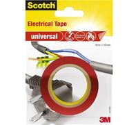 3M Scotch Ruban Electrique 10 m x 15 mm Rouge