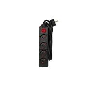 [44023] CHACON bloc multiprise avec interrupteur 4 prises 16a 1,5m noir