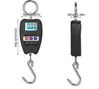 440lb Digital Hanging Scale with Accurate Sensors Handheld 200Kg Mini Crane Scale with Hooks for Farm Hunting Fishing Outdoor Farm Large Luggage (balance numérique à suspendre avec capteurs précis)