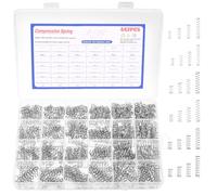 442 Pcs Ressort de Compression, Assortiment de Ressorts de Pression, Petit Ressort de Traction en Acier Inoxydable, Ressorts de Tension en spirale métallique pour Appareils Voiture (24 Tailles)