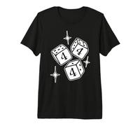444 Angel Number Dice Stars T-Shirt Haut de Gamme