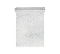 SANTEX 4446-4-30, Chemin de table Tulle pailletée, Argent argent G