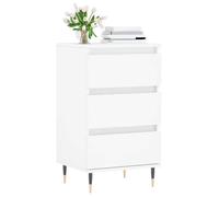 44479 |Commode salon/BUFEET - MEUBLECHIC - avec stockage - Pour salon - blanc 40x35x70 cm bois d’ingénierie（Printemps/été soldes）