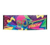 Boland Bannière de décoration 44602 Années 80 74 x 220 cm multicolore motif léo
