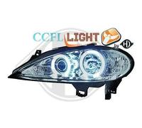 4463581 Paire de Feux Phares Angel Eyes CCFL chrome pour RENAULT Megane Berline Break de 1999 a 2002