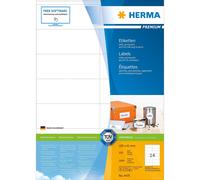 [4475] HERMA Boite de 1400 Etiquettes universelles PREMIUM 105 x 41 mm sur 10...