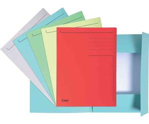 [448000E] EXACOMPTA Lot de 10 Chemises imprimée Foldyne 300, A4, assorti