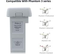 4480mAh 15,2 V Li-Polymer batterie de rechange pour DJI Phantom 3 Rechargeable RC batterie LiPo Drone