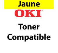 44844505 - Toner jaune compatible OKI - 10 000 pages