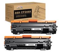 44A Cartouche Toner CF244A Compatible pour HP 44A CF244A 2Noir | pour HP LaserJet Pro M15a M15w MFP M28w M28a Imprimante (Noir，2-Pack)