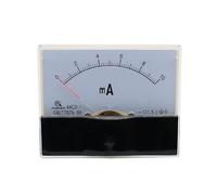 44C2-mA 1mA 2mA 3mA 5mA 10mA 15mA 20mA 30mA 50mA 100mA Classe 1.5 Précision DC 0-5A Ampèremètre analogique à panneau(1mA)