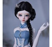 44cm Mode Poupée BJD 1/4 Ball Jointed Dolls Peau Blanche Fabriquée la Main Poupée SD Objet de Collection Coffret Ensemble