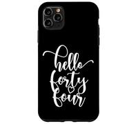 44e Anniversaire, Femme, Hello Forty Four, Mignon 44 Ans Coque pour iPhone 11 Pro Max
