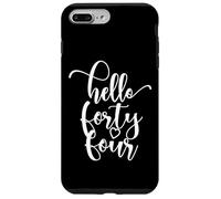 44e Anniversaire, Femme, Hello Forty Four, Mignon 44 Ans Coque pour iPhone 7 Plus/8 Plus