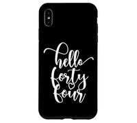 44e Anniversaire, Femme, Hello Forty Four, Mignon 44 Ans Coque pour iPhone XS Max
