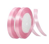 44m Ruban de Satin Rose Gros 10mm,Ruban Satin Ruban Cadeau Emballage,Ruban Bouquet Mariage,Ruban Tissu pour Couture,Nœuds,Noel,Artisanat,Voitures,Gâteau,l'artisanat de Décoration de la Maison