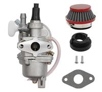 44mm Air Filter Stack Carburetor Carb Replacement for 2 Stroke 43cc 47cc 49cc Mini ATV Quad Dirt Pocket Bike Lawn Mower Scooter (Red)(Red)