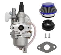 44mm Air Filter Stack Carburetor Carb Replacement for 2 Stroke 43cc 47cc 49cc Mini ATV Quad Dirt Pocket Bike Lawn Mower Scooter (Red)(Blue)