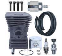 44mm Big Bore Cylindre Piston Kit for Hus 340 345 350 Tronçonneuse Haute Type Top End Filtre à Carburant ligne