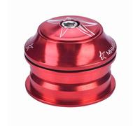 44mm casque de vélo, alliage d'aluminium vélo fourche avant tige portant semi-intégré tube droit pour les vélos de route de montagne (Rouge)
