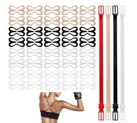 44pcs Clip Croisé Dans le Dos et Bretelles de Soutien-Gorge, Clips pour Bretelles de Soutien-Gorge Antidérapants Clips pour Boucles de Soutien-Gorge pour Bretelles Étroites (4 Couleurs)