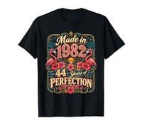 44th Birthday Made in 1982 Tropical Flamingo 44 Year Old T-Shirt