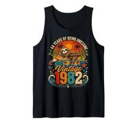 44th Birthday Retro Sloth Tropical Vintage 1982 44 Years Old Débardeur